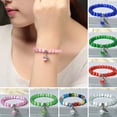 thumbnail image 2 of AYYUFE 6PCS Women Bracelet Ethnic Style Smooth Elastic Rope Handmade Decorate Eye-catching Women Opal Beads Bracelet Jewelry Accessories,Light Green, 2 of 7