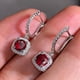 thumbnail image 3 of Exquisitos pendientes de mujer con microincrustaciones de circonitas Joker con hebilla de oreja, joyería europea y americana, 3 of 6