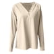 thumbnail image 4 of Blusa informal de manga larga con cuello en V para mujer Pompotops gfhjh11523, 4 of 4