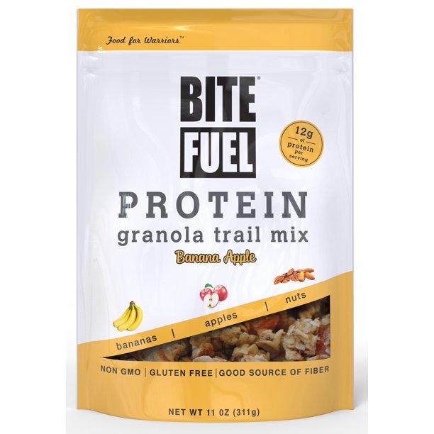 Bite Fuel, Protein Granola Trail Mix, Bananas and Apples, 11 Oz