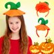 thumbnail image 5 of Diadema de calabaza de Halloween Oso de fresa Disfraz 2 piezas, 5 of 6