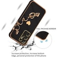thumbnail image 3 of Compatible with Samsung Galaxy S23 Ultra Case Silicone, Cute Love-Heart Galaxy S23 Ultra Case with Love Heart Chain, Ultra Slim Soft Galaxy S23 Ultra Phone Case Shockproof Cases for Women (Black), 3 of 13