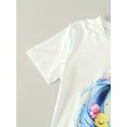 thumbnail image 4 of New Fashionable Cartoon Unicorn 3D Digital Full Print Short Sleeve T-shirt for Girls, 4 of 5
