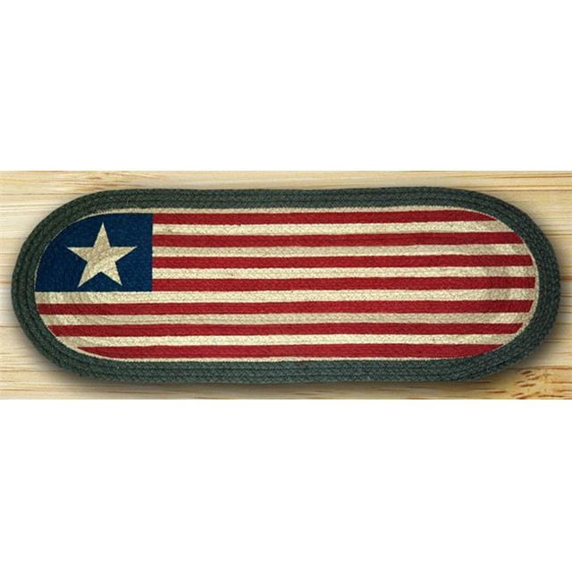 Oval Patch Printed Runner, Original Flag