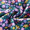 thumbnail image 3 of HILEELANG Toddler Girls Cotton Dress 2-7T, 100% Soft Cotton, Long Sleeve Floral Print Smocked Dress for Everyday Wear 3t, 3 of 7