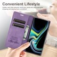 thumbnail image 5 of Jiahe Cover For Samsung Galaxy A14 6.6 inch Wallet Case,Magnetic Shockproof Flip Leather with Card Holder Kickstand Case Cover,Purple, 5 of 7