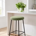 thumbnail image 5 of Adjustable Round Linen Bar Stool Cover with Elastic Fabric for Swivel and Rolling Seats - Fits 14-18 Inch Cushions for Home, Salon, and Office Use, 5 of 5