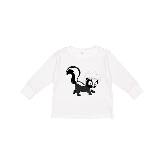 Inktastic Cute Woodland Animal Skunk Boys or Girls Long Sleeve Toddler T-Shirt