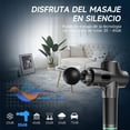 thumbnail image 4 of Pistola de Masaje Muscular Portátil de Tejido Profundo con 6 Cabezales y 30 Velocidades Negro, 4 of 7