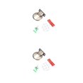 thumbnail image 3 of Riwesomey Tope de puerta, componente modificado, bloque anticolisión, tope de puerta de aleación de Zinc, accesorio de repuesto para muebles, color cian El color cian 2piezas Riwesomey CBP491388, 3 of 6