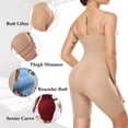 thumbnail image 4 of QRIC Seamless Shapewear for Women Tummy Control Butt Lifter Full Body Shaper Thigh Slimmer Fajas, 4 of 6