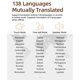 thumbnail image 3 of Traductor aurices dispositivo de traducción de voz tiempo real 138 Idiomas inalámbricos bods bods traducir 3 modos compatibles con ios para soporte de música llama de, 3 of 7