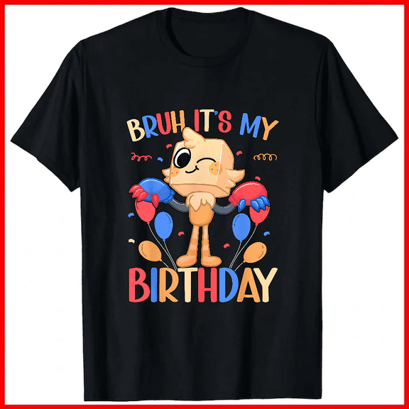 Dandy World Character Gaming Graphic Birthday Party Apparel Unisex T-Shirt, up to size 5XL