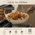 thumbnail image 5 of Gotham Steel 14 Inch Frying Pan with Lid, Extra Large Frying Pan Skillet for Family Cooking, Non Toxic Ceramic Nonstick Coating, Ergonomic Stay Cool Handle + Helper Handle, Oven and Diswasher Safe, 5 of 10