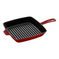 thumbnail image 1 of STAUB Grill Pans 26 cm Cast Iron Square American Grill, Cherry, 1 of 2