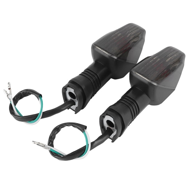 MAYUJIAA 2pcs Motorcycle LED Turn Signal Light Smoky Lens 12V Fit