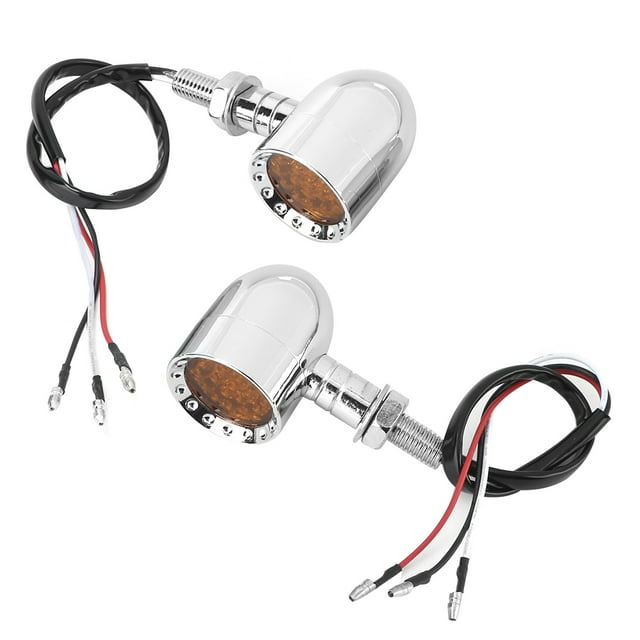 Vintage Motorcycle LED Turn Signal Light Steering Lamp Indicator Fits for Yamaha