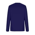 thumbnail image 5 of Atogsazn Shirts for Women Long Sleeve Pullover Tops Loose Sweatshirt Casual Round Neck Blouse Dark Blue B M, 5 of 5