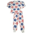 thumbnail image 6 of Sara's Prints Toddler Boys Holiday Pajamas Long Sleeve Lounge Sleep Sets Red Green 2, 6 of 7