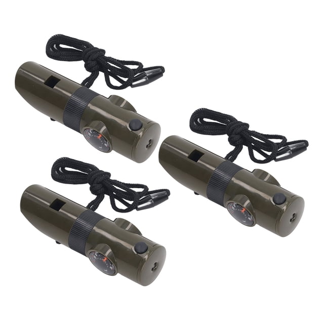 Silbato Jadeshay 3 Piezas Multifunción 7 en 1 ABS