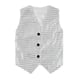 thumbnail image 3 of Gibobby Camisa&nbsp;Vaquera Chaleco sin mangas para fiesta de disfraces con y lentejuelas informales para niños y niñas(Plateado, 18-24 Meses), 3 of 5