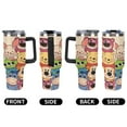 thumbnail image 6 of Winnie The Pooh Car Cup Tumbler with Handle Straw 40oz Cupholder Water Bottle Insulated Stainless Steel Cup, 6 of 8