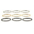 thumbnail image 3 of 9Pcs Spring Ring Buckle, Multifunctional Binding Hardware for Backpacks, Key Rings, and DIY Accessories, 3 Colors, Smooth Without Hurting Your Hands in Work with 0-Shaped Oval, 3 of 7