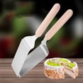 thumbnail image 4 of Cortador de tartas genérico SHAPERME, cortador de tartas para rebanadas uniformes, pala para tartas de acero inoxidable, utensilio para tartas con diseño de doble mango, cortador de tartas para, 4 of 8