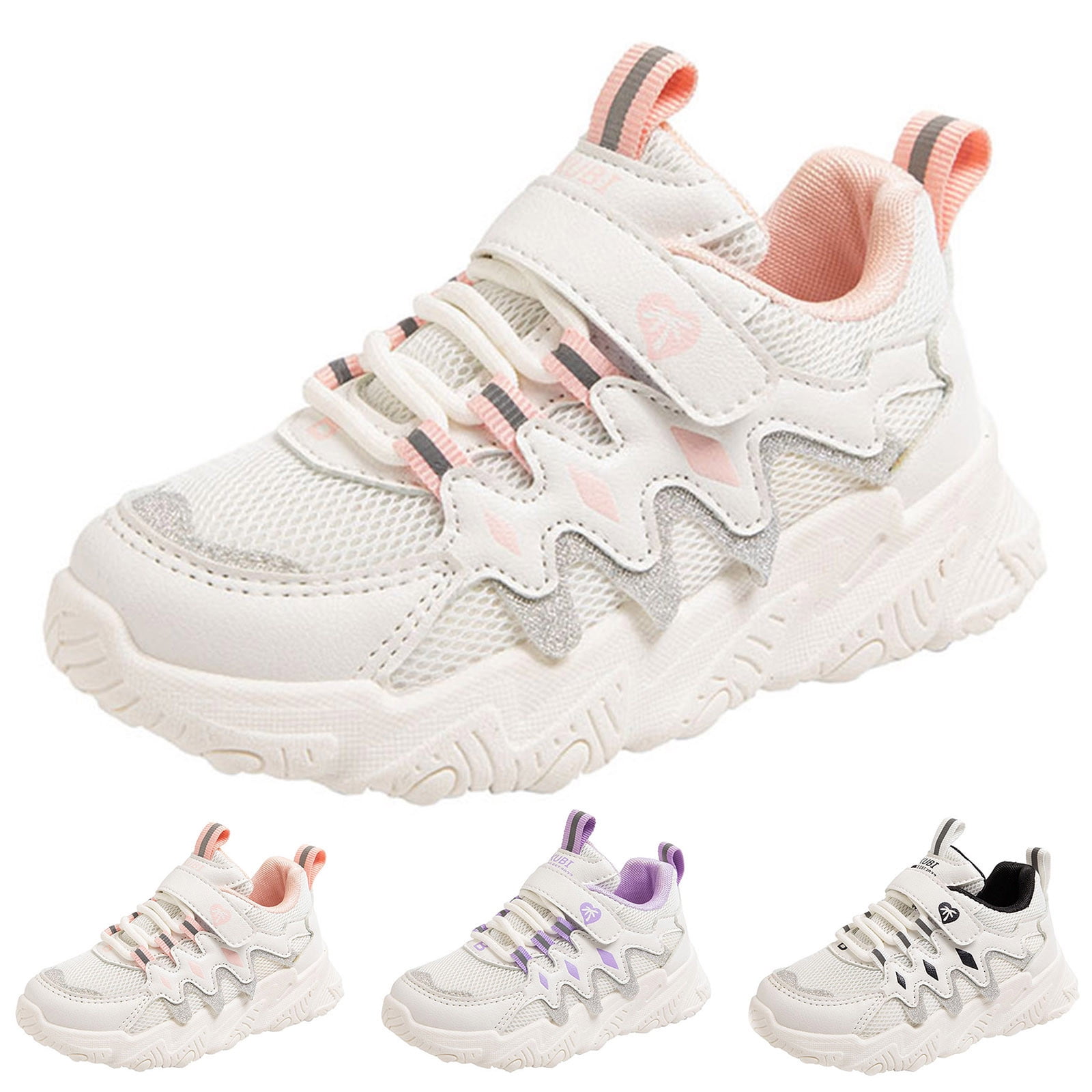 nsendm Girls Shoes Toddler Female Size 2 Shoes for Girls Children All Season Sports for Boys and Girls Thick Soles Non Slip Size 2 Girls Running Shoes