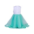 thumbnail image 3 of UKAP Baby Sundress Crew Neck Party Dress Sleeveless Tutu Dresses Color Block Summer Green 110, 3 of 6