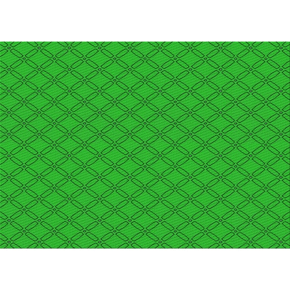 Ahgly Company Machine Washable Indoor Rectangle Transitional Lime Green Area Rugs, 5' x 7'