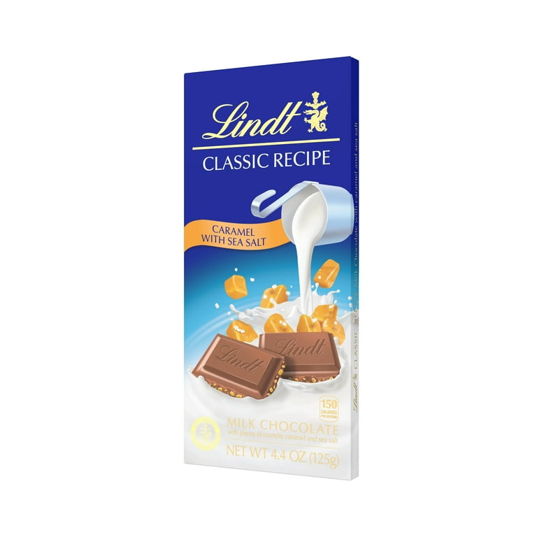 Lindt Classic Recèpe Caramel with Sea Salt Chocolate, 4.4 Oz
