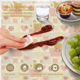 thumbnail image 6 of Pioneer Flower Floral Print Pattern Round Tablecloth 70"x70", Wrinkle Resistant Wipeable Table Cover for Kitchen Dining Room Picnic Patio and Party, 6 of 6