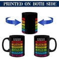 thumbnail image 4 of Funny Coffee Mug The Lord Is My Shepherd And He Knows I''m Gay Coffee Tea Cups Colors Homosexual Lesbian Elegant Ceramic Mugs Gifts for Dad Adults Family Retirement 11oz Black, 4 of 6