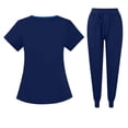 thumbnail image 4 of Scrubs Sets Doctor Dentist Workwear Work Clothes Set Stretch Scrubs Women Sets Clinical Scrubs Set, 4 of 5
