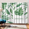 thumbnail image 4 of Cortina Verde Leaf Moda Ventana Drapes Planta Lavable Tela Cortinas Poliéster Ducha Decoración para sala de estar M 2pcs tholdsy HA011124-02, 4 of 7