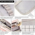 thumbnail image 3 of CICIMELON Large Capacity Pen Pencil Case Simple Pencil Pouch Stationery Bag Holder White, Plaid, 3 of 8
