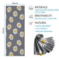 thumbnail image 2 of Gray White Flower Pattern Hot Yoga Mat Towel Non Slip for Hot Yoga - Quick-Drying Yoga Mat Cover with 4 Corner Pockets with Travel Bag - Hot Yoga Towel Non Slip Grip Moisture Wicking Sweat 70"x26", 2 of 6