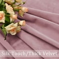 thumbnail image 6 of Hiasan Luxury Wild Rose Velvet Curtain with Tiebacks-Blackout Curtains for Bedroom/Living Room, Rod Pocket, 52" x 90", Set of 2, 6 of 8