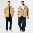 thumbnail image 7 of GINGTTO Men's Corduroy Fleece Lined Trucker Sherpa Winter Jacket for Cold Weather, 7 of 7