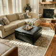 thumbnail image 4 of Noble House 34.25'' Large Square Ottoman Coffee Table,Chocolate, 4 of 10