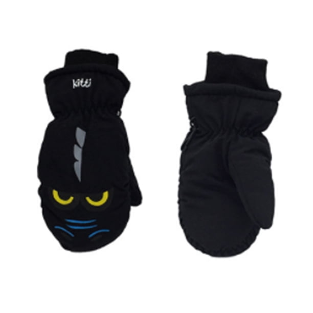 Niños Mittens Invierno Impermeable Equipo deportivo Caliente Accesorios Durables Dibujos animados Modelo lindo Impreso en actividades al aire libre Elenxs HA059221-10B