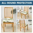 thumbnail image 4 of Chair Covers Seat Covers for Dining Room Chair Seat Covers 4PCS Removable Washable Upholstered Chair Seat Cushion Slipcovers Chair Protector with Elastic Bottom for Dining Room,Office, 4 of 6