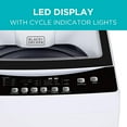 thumbnail image 3 of BLACK+DECKER Small Portable Washer, Washing Machine for Household Use, Portable Washer 1.7 Cu. Ft. with 6 Cycles, Transparent Lid & LED Display, 3 of 6