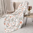 thumbnail image 3 of Sikiie Flower Rabbit Cozy Flannel Fleece Throw Blanket: Lightweight & Thick for All Seasons - Perfect for Women, Men, & Kids"80"x60", 3 of 6