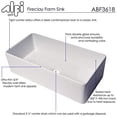 thumbnail image 5 of Alfi ABF3618-W Évier de Cuisine, Blanc, 5 of 5