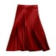 thumbnail image 1 of Falda informal entallada con cordones irregulares para mujer - Cintura alta elástica de poliéster y spandex - S-XXL, 1 of 4