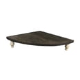 thumbnail image 2 of Fiocias Wood Corner Shelf Decorative Tray Decorative Rustic Pedestal Stand Kitchen Decor Dark Brown, 2 of 9