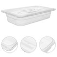 thumbnail image 2 of KAKOWELY Pizza Dough Proofing Box, Stackable Plastic Food Storage Containers Clear Food Pans with Lids for Vegetables Fruits Kitchen Commercial Food Storages,12.8X"X6.89"X2.56", 2 of 5