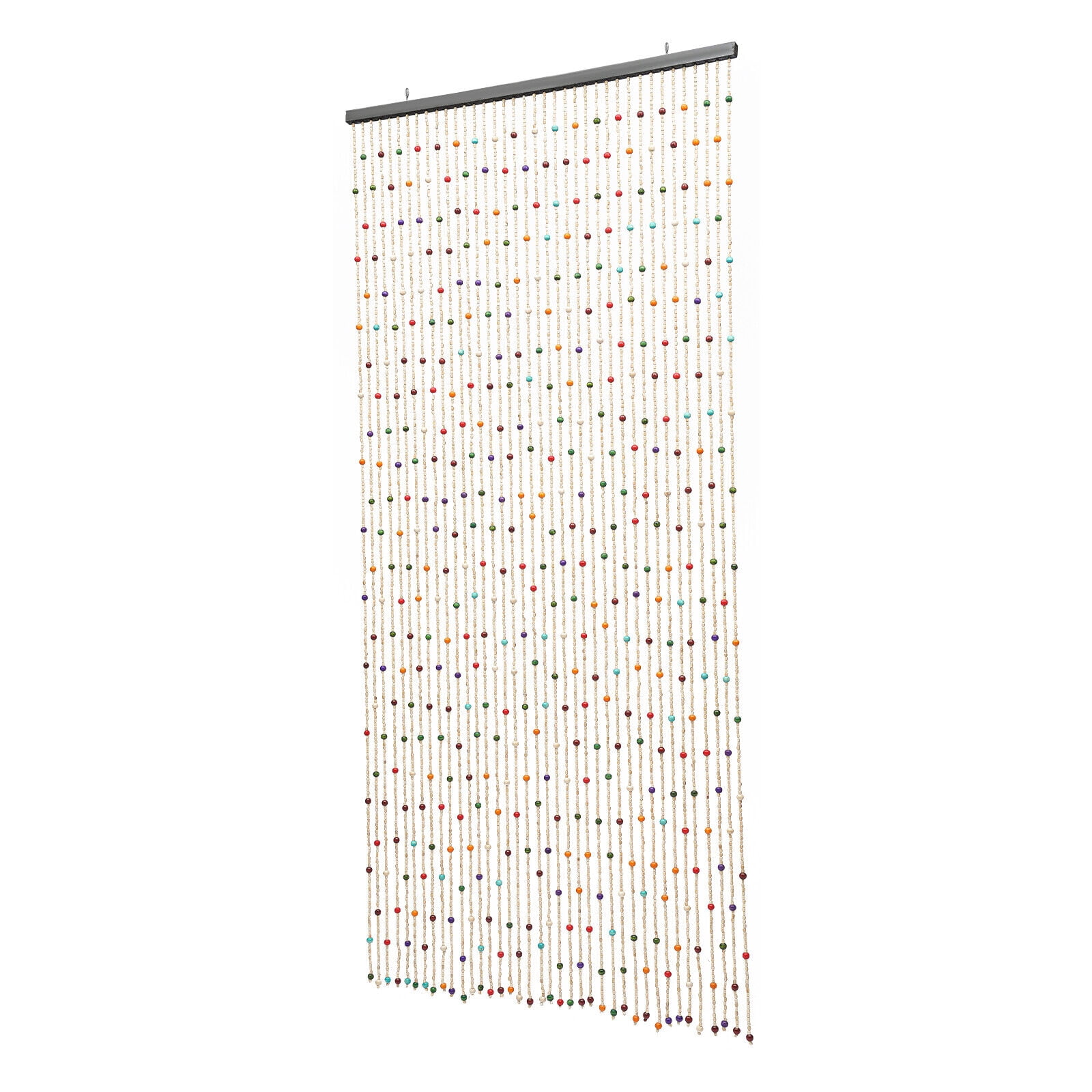 35.43"L x 74.89"W Wood Beaded Curtain Wood and Bamboo Beaded Curtain 38 Line